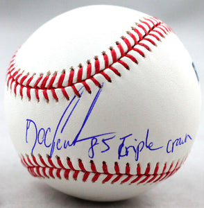 Doc Gooden Autographed Rawlings OML Baseball w/ 85 Triple Crown - JSA W Auth *Blue