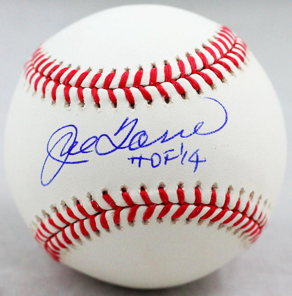 Joe Torre Autographed Rawlings OML Baseball w/ HOF - JSA W Auth *Blue