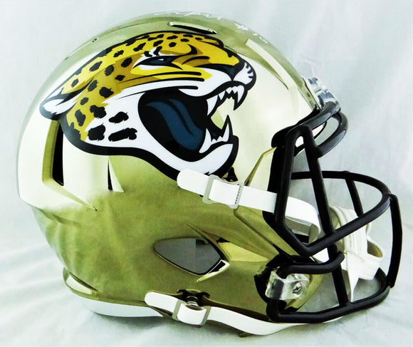 Laviska Shenault Jr Autographed Jacksonville Jaguars F/S Chrome Speed Helmet - Beckett W Auth *White Image 1