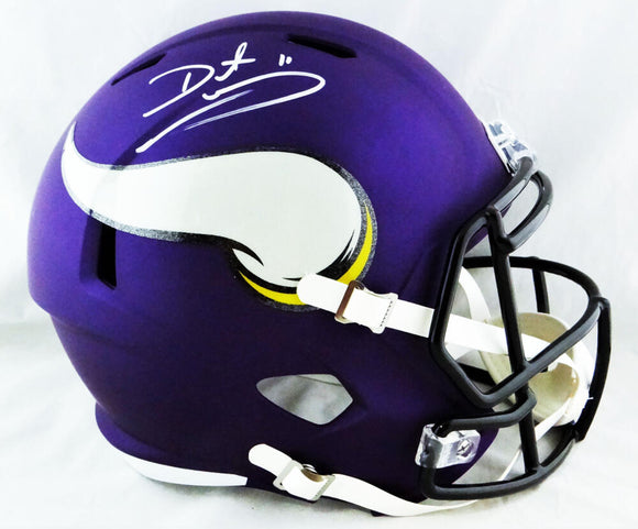 Daunte Culpepper Autographed Minnesota Vikings F/S Speed Helmet - JSA W Auth *White