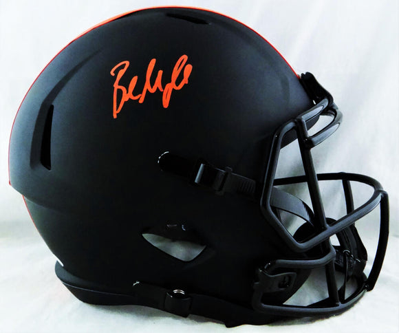 Baker Mayfield Autographed Cleveland Browns F/S Eclipse Speed Helmet - Beckett W *Orange