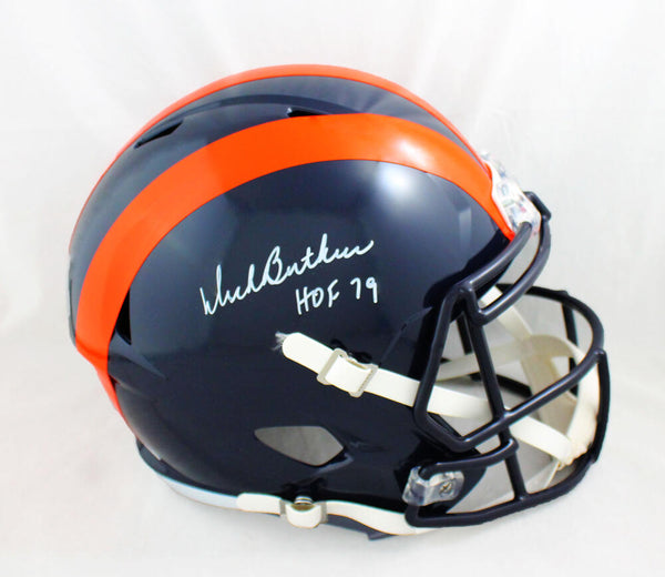 Dick Butkus Autographed Chicago Bears Logo Football w/ HOF 79 - JSA W – The  Jersey Source