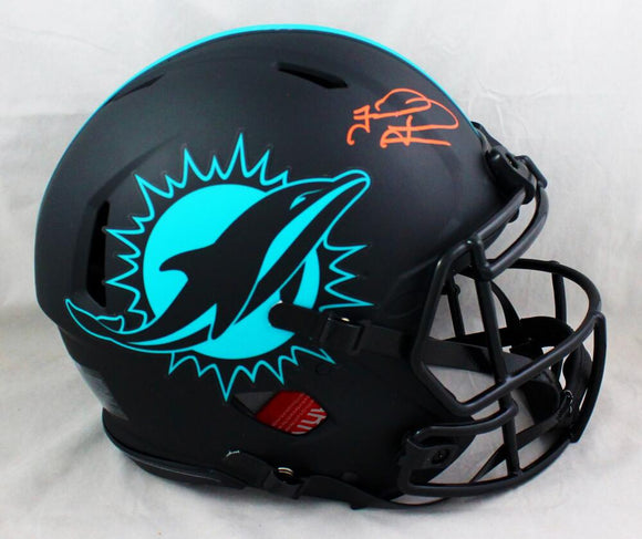 Tua Tagovailoa Autographed Miami Dolphins F/S Eclipse Speed Authentic Helmet - Fanatics Auth *Orange