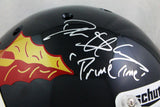Deion Sanders Autographed Florida State Black Schutt Authentic F/S Helmet w/ Insc- Beckett W Auth *Silver