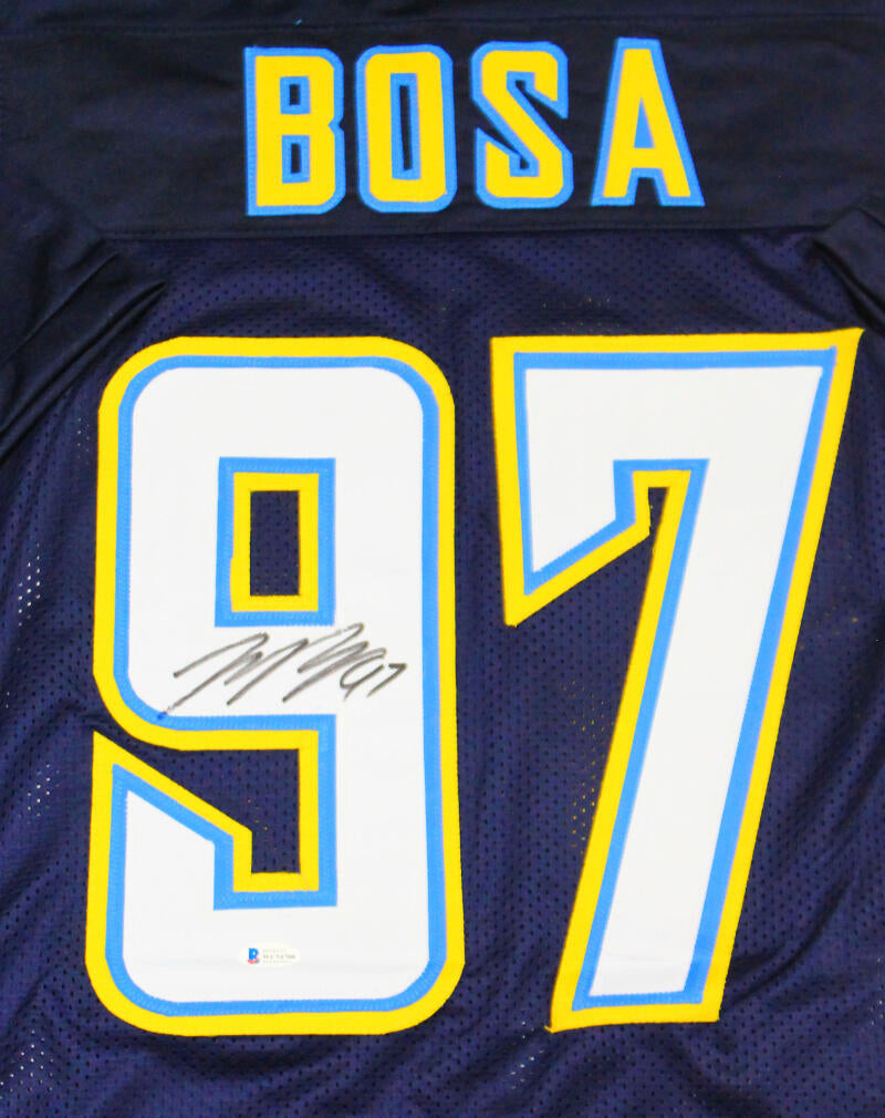 Joey Bosa Autographed Light Blue Pro Style Jersey - Beckett W Auth