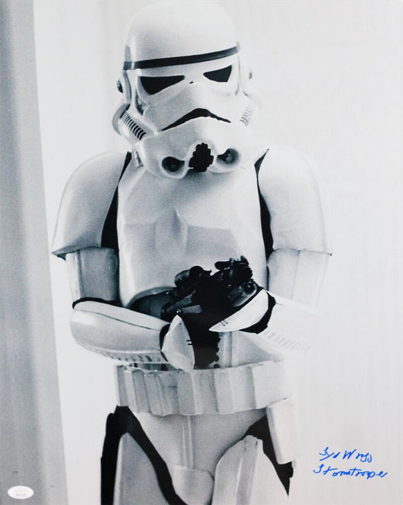 Syd Wragg Autographed Movie Still 16x20 Photo w/ Stormtrooper - JSA Auth *Blue