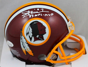 Joe Theismann Signed Washington Redskins Flat White Matte