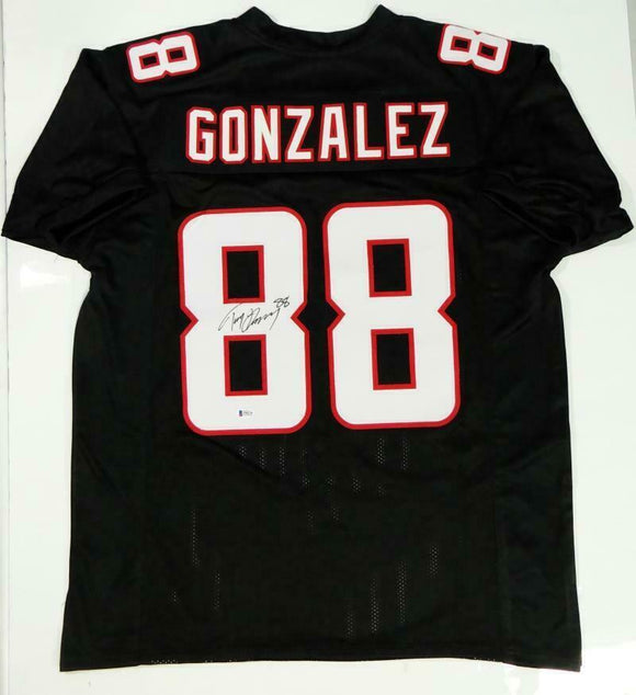 Tony Gonzalez Autographed Black Pro Style Jersey- Beckett Authenticated *L8