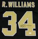 Ricky Williams Autographed Black Pro Style Jersey - Beckett W Auth *4