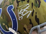 Peyton Manning Autographed Indianapolis Colts F/S Camo Speed Authentic Helmet - Fanatics Auth *White