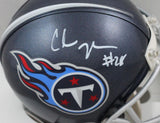 Chris Johnson Autographed Tennessee Titans 2018 Mini Helmet - Beckett W Auth *White