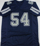 Randy White Autographed Blue Double Stitch Pro Style Jersey w/HOF- Beckett W Auth *4