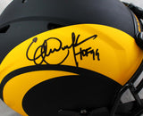 Eric Dickerson Autographed LA Rams F/S Eclipse Authentic Helmet w/HOF - Beckett W Auth *Black