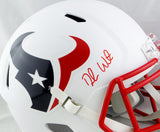 Deshaun Watson Autographed Houston Texans F/S Flat White Speed Helmet - JSA W Auth *Front Image 2