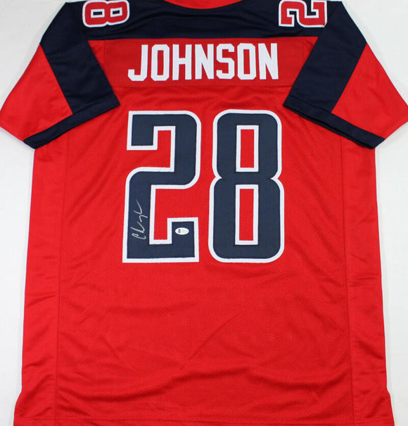 Chris Johnson Autographed Red Pro Style Jersey - Beckett W Auth *2