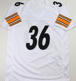 Jerome Bettis Autographed White Pro Style Jersey - Beckett W Auth *6
