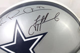 Aikman Irvin Smith Autographed Dallas Cowboys F/S Helmet- JSA W Auth *Emmit Back
