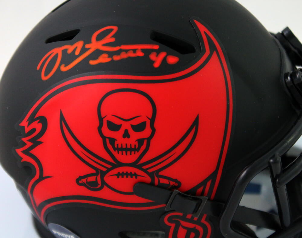 Mike Alstott Autographed Tampa Bay Buccaneers Eclipse Mini