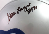 Steve Largent Autographed Seattle Seahawks F/S 83-01 TB Authentic Helmet w/HOF - Beckett W Auth *Black
