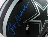 Roger Staubach Autographed Dallas Cowboys F/S Eclipse Speed Authentic Helmet - Beckett W Auth *Black