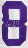 Purple People Eaters Autographed White Pro Style Jersey - Beckett W Auth  *Silver