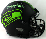 Steve Largent Autographed Seattle Seahawks F/S Eclipse Speed Helmet - Beckett W Auth *Green