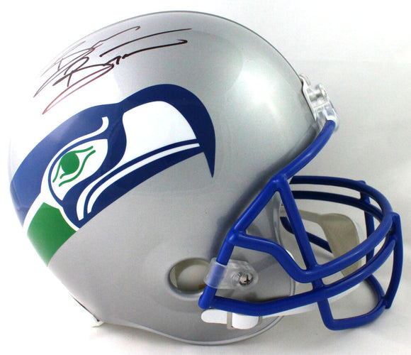 Brian Bosworth Autographed Seattle Seahawks F/S 83-01 TB Helmet - Beckett W Auth *Black