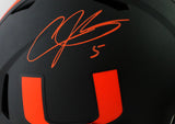 Andre Johnson Autographed Miami Hurricanes F/S Eclipse Speed Helmet - JSA W Auth *Orange Image 2