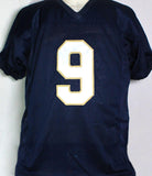Tony Rice Autographed Navy Blue College Style Jersey- JSA W Auth *T9