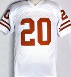 Earl Campbell Autographed White College STAT 3 Jersey W/ HT- JSA W Auth *2