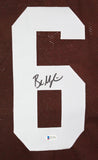 Baker Mayfield Autographed Brown Pro Style Jersey- Beckett W *Black *M6 Image 2