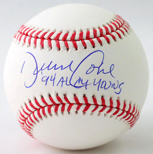 David Cone Autographed Rawlings OML Baseball w/ 94 AL CY Young - JSA W Auth *Blue