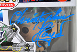 Christopher Lloyd Autographed Doc w/ Helmet Funko Pop Figurine - JSA W Auth *Blue