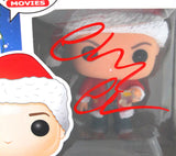 Chevy Chase Autographed Clark Griswold Funko Pop Figurine - JSA W Auth *Red