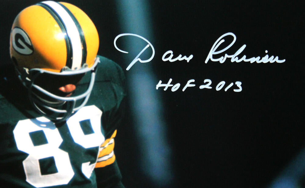 Dave Robinson Autographed Green Bay Packers 16x20 Photo HOF Beckett