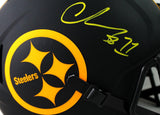 Chase Claypool Autographed Pittsburgh Steelers F/S Eclipse Speed Helmet - Beckett W Auth *Yellow Image 2