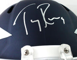 Tony Romo Autographed Dallas Cowboys F/S AMP Speed Helmet - Beckett W Auth *Silver