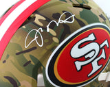 Joe Montana Autographed San Francisco 49ers F/S Camo Speed Authentic Helmet - Beckett W Auth *White