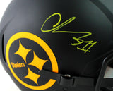 Chase Claypool Autographed Pittsburgh Steelers F/S Eclipse Speed Authentic Helmet - Beckett W Auth *Yellow