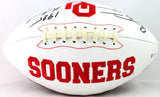 Brian Bosworth Autographed Oklahoma Logo Football w/ 85 Natl Champs - Beckett Authenticated