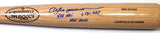Andre Dawson Autographed Blonde Louisville Slugger Baseball Bat w/ 3 Insc - JSA W Auth *Blue