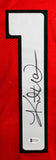 Kurt Warner Autographed Red Pro Style Jersey - Beckett W Auth *1