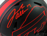 Josh Allen Autographed Buffalo Bills Eclipse Speed Mini Helmet - Beckett W Auth *Red