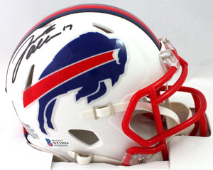 Josh Allen Signed Bills Full Size Authentic Chrome Speed Flex Authentic  Helmet with Custom Visor (Beckett)