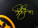 Troy Polamalu Autographed Pittsburgh Steelers F/S Eclipse Speed Authentic Helmet - Beckett W Auth *Yellow