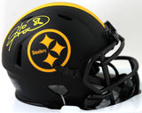 Hines Ward Autographed Pittsburgh Steelers Eclipse Speed Mini Helmet - Beckett W Auth *Yellow