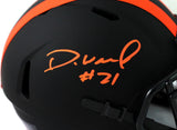 Denzel Ward Autographed Cleveland Browns Eclipse Speed Mini Helmet - JSA W Auth *Orange