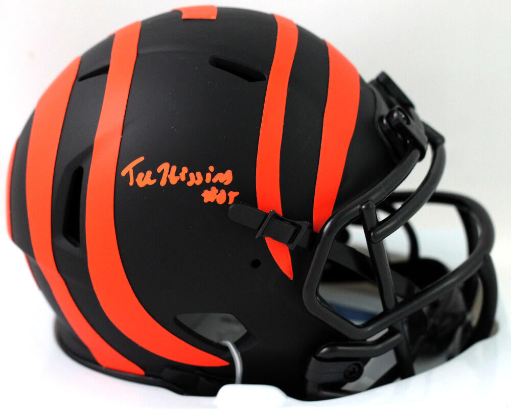 Tee Higgins Cincinnati Bengals Autographed Riddell Speed Mini Helmet