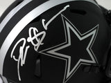 Deion Sanders Autographed Dallas Cowboys Eclipse Speed Mini Helmet - Beckett W Auth *Silver