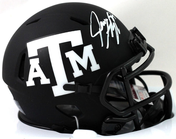 Jace Sternberger Autographed Texas A&M Eclipse Mini Helmet w/Gig Em - JSA W Auth